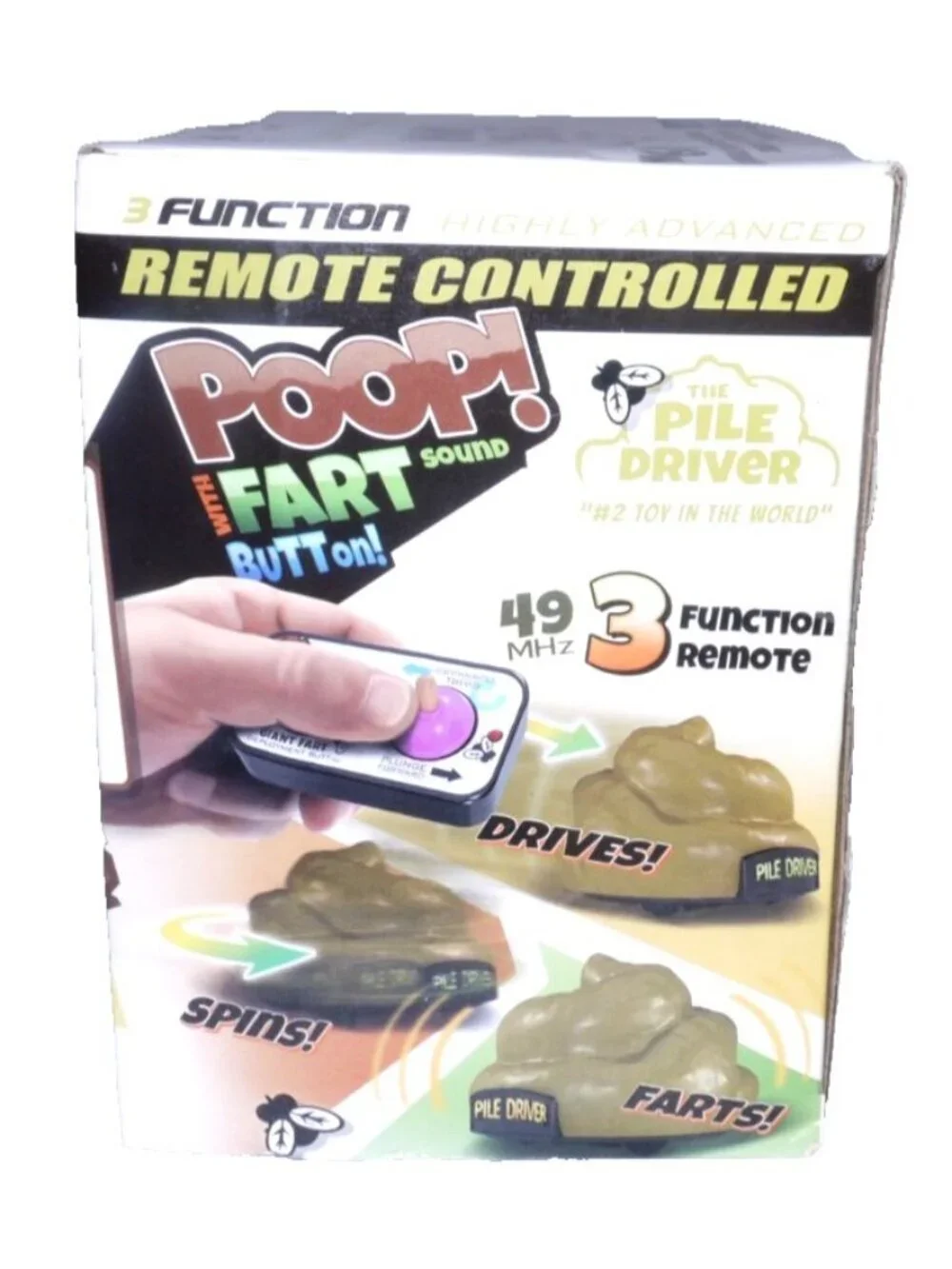 The Pile Driver 49 MHz remote control Poop toy Playtek 2017 New, package damaged